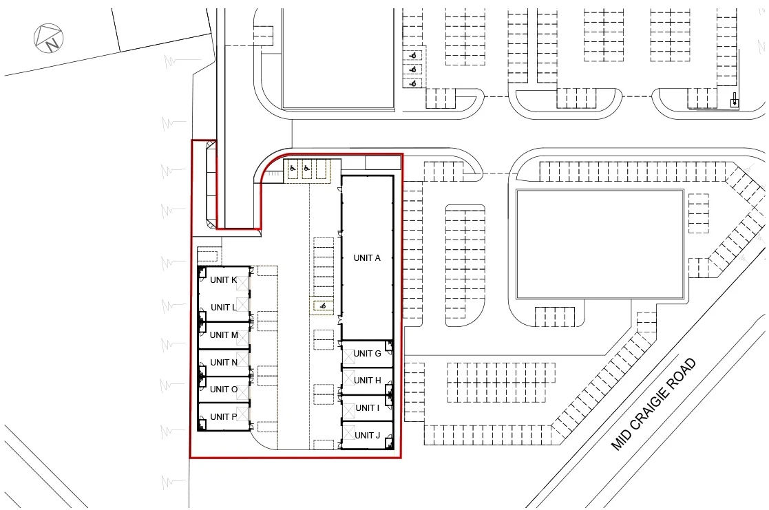 Site plan of the Kingsway East development